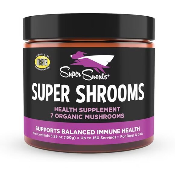 Super Snouts Super Shrooms Organic Super 7 Medicinal Mushroom Blend 150 Grams - Picture 1 of 4